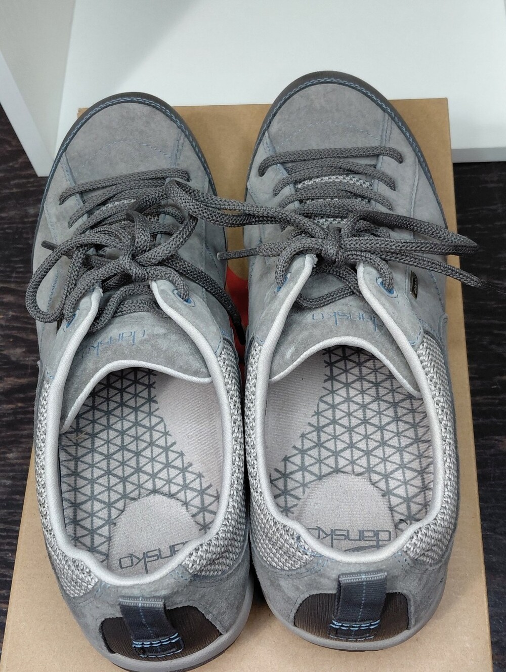 Men's Grey Lace-Up Casual Sneakers with Supportive Sole - Picture 8 of 9